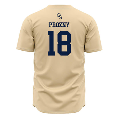 Georgia Southern - NCAA Baseball : Max Prozny - Cream Jersey-1