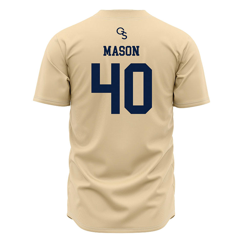 Georgia Southern - NCAA Baseball : Alex Mason - Cream Jersey-1