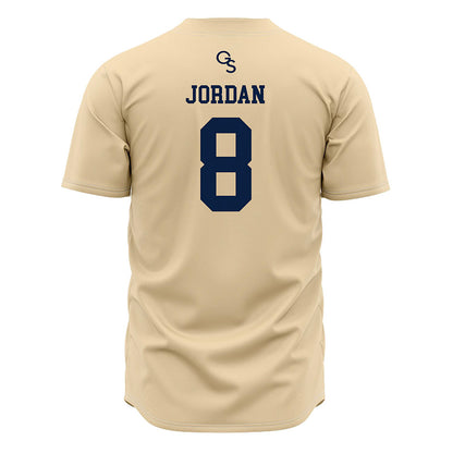 Georgia Southern - NCAA Baseball : Grant Jordan - Cream Jersey-1