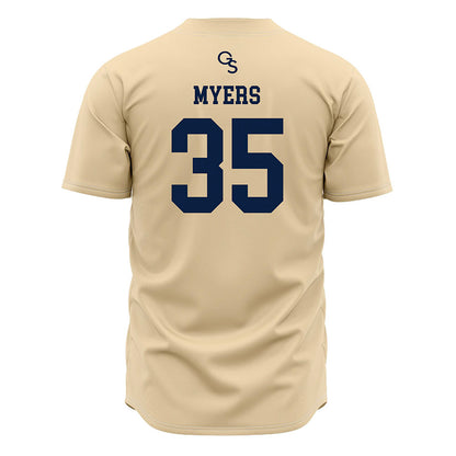 Georgia Southern - NCAA Baseball : Jack Myers - Cream Jersey-1
