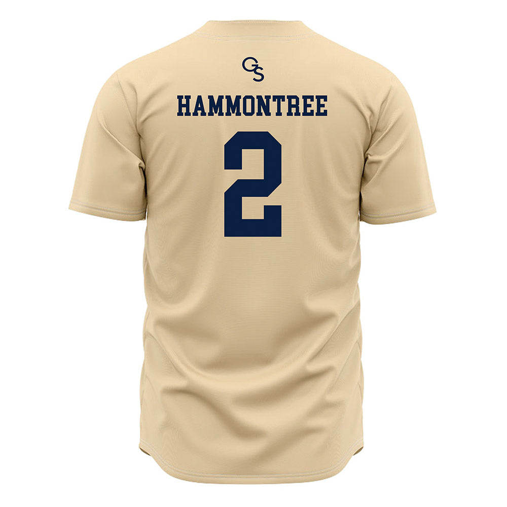 Georgia Southern - NCAA Baseball : Rhett Hammontree - Cream Jersey-1