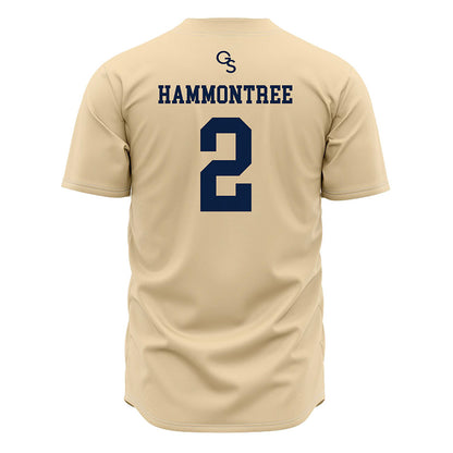 Georgia Southern - NCAA Baseball : Rhett Hammontree - Cream Jersey-1