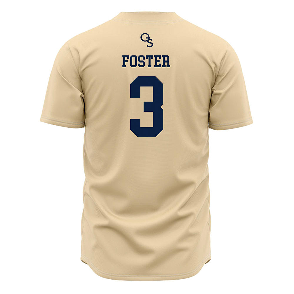 Georgia Southern - NCAA Baseball : Cameron Foster - Cream Jersey-1