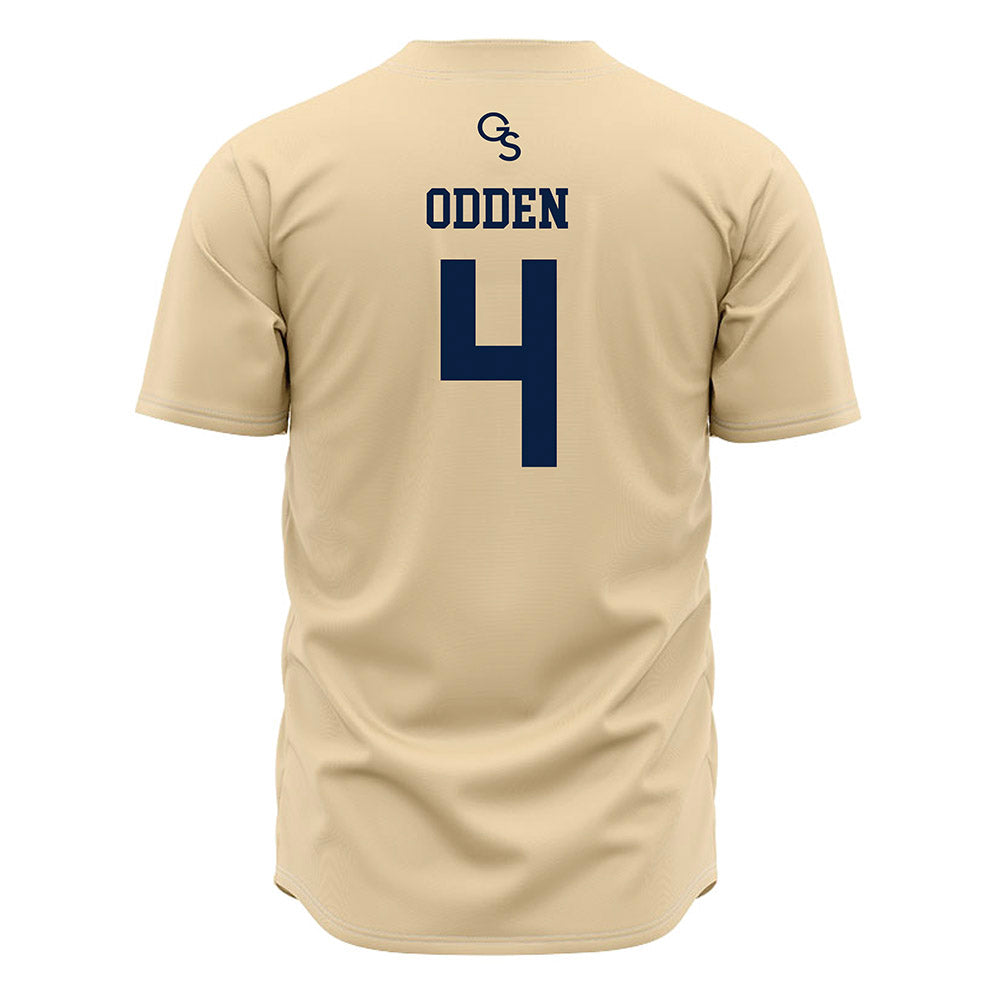 Georgia Southern - NCAA Baseball : Luke Odden - Cream Jersey-1