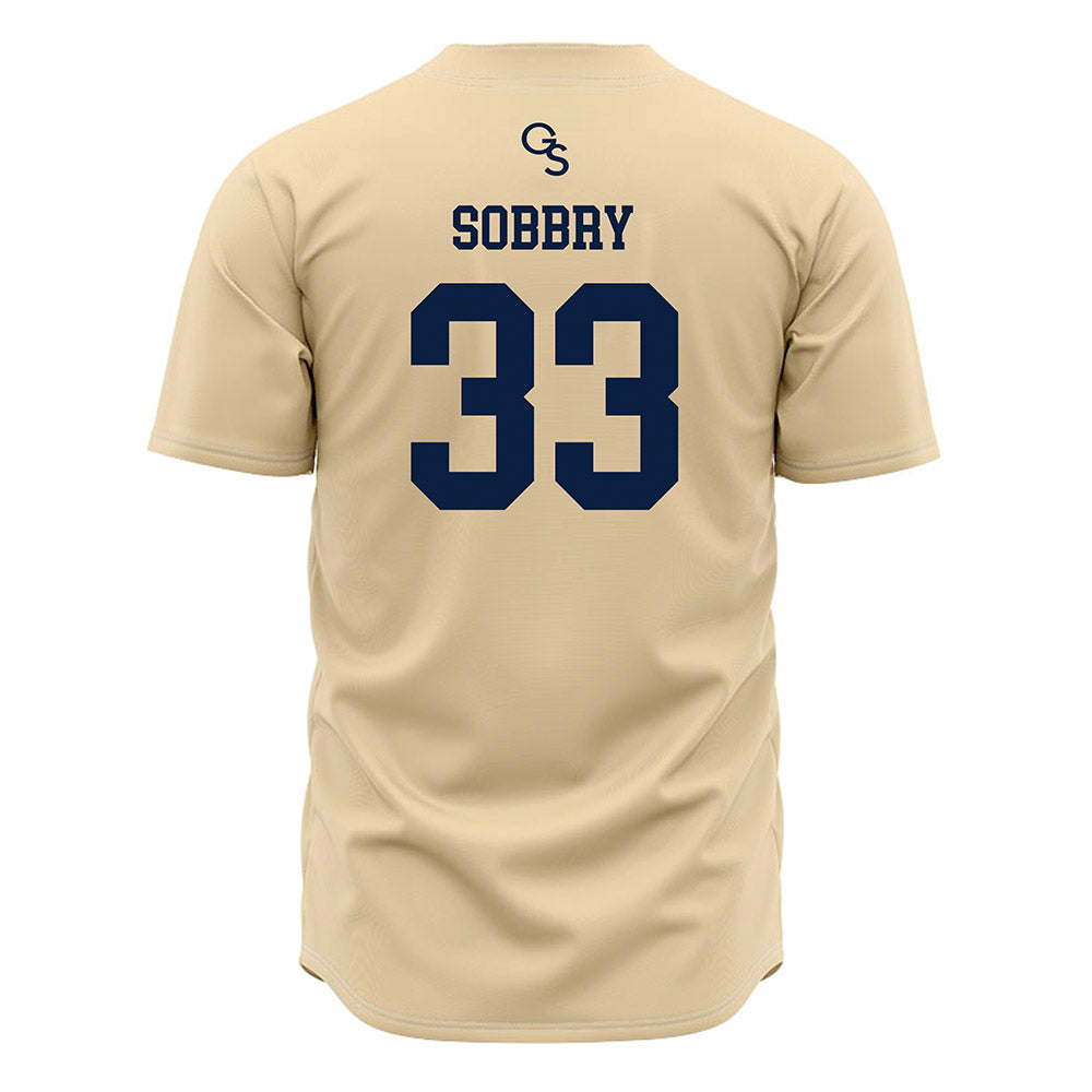 Georgia Southern - NCAA Baseball : Chance Sobbry - Cream Jersey-1