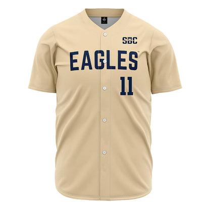 Georgia Southern - NCAA Baseball : Joey White - Cream Jersey-0