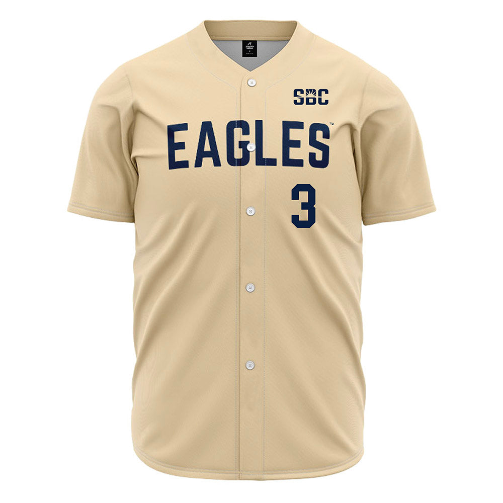 Georgia Southern - NCAA Baseball : Frank Wells - Cream Jersey-0