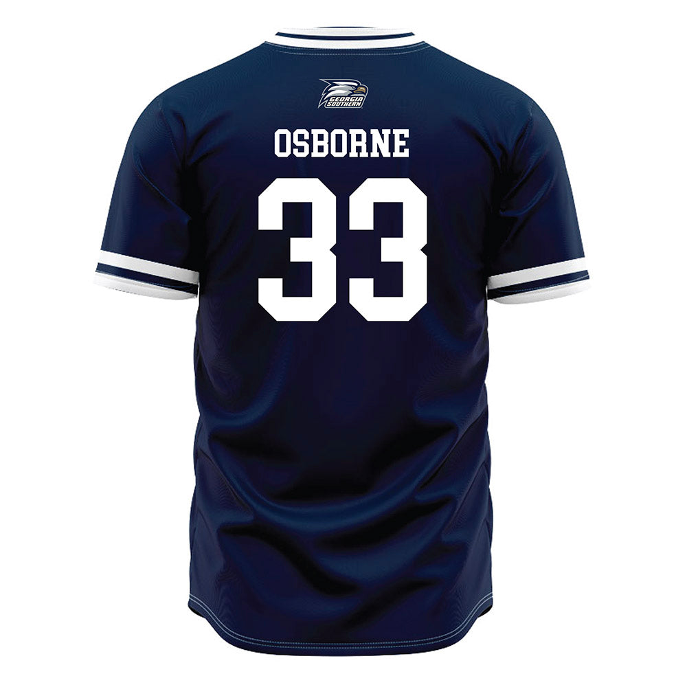 Georgia Southern - NCAA Baseball : Sawyer Osborne - Navy Jersey-1