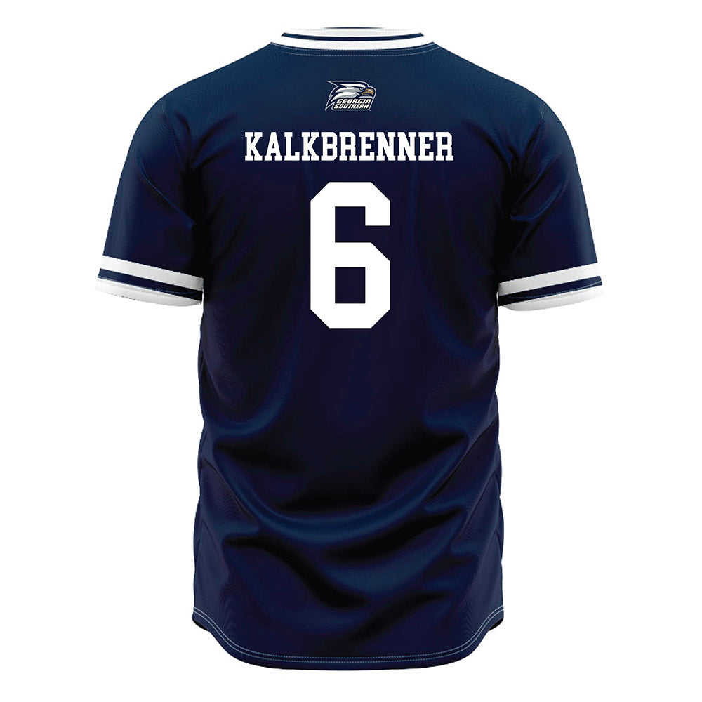 Georgia Southern - NCAA Baseball : Craig Kalkbrenner - Navy Jersey-1