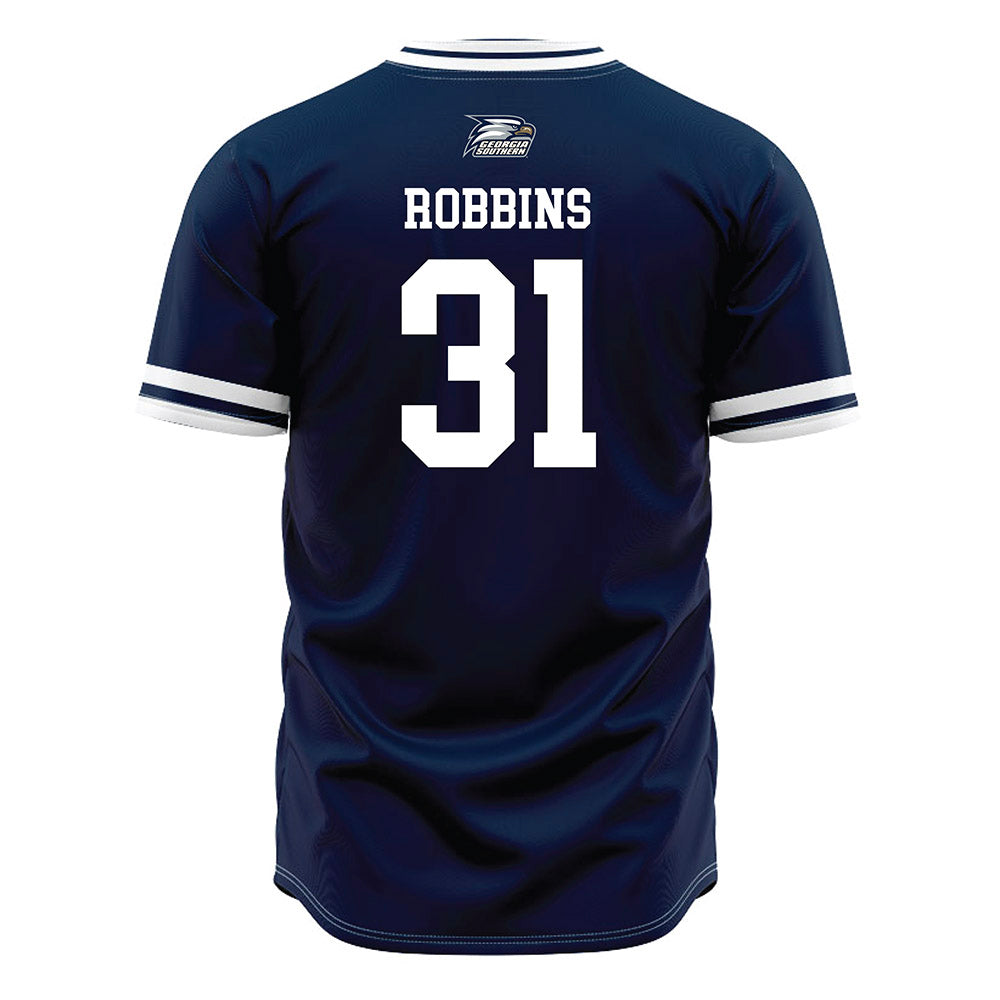 Georgia Southern - NCAA Baseball : Will Robbins - Navy Jersey-1