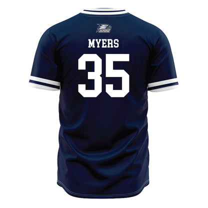 Georgia Southern - NCAA Baseball : Jack Myers - Navy Jersey-1