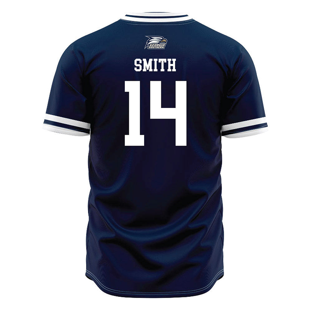 Georgia Southern - NCAA Baseball : Davis Smith - Navy Jersey-1