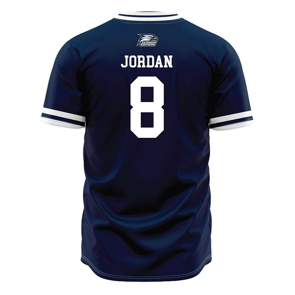 Georgia Southern - NCAA Baseball : Grant Jordan - Navy Jersey-1