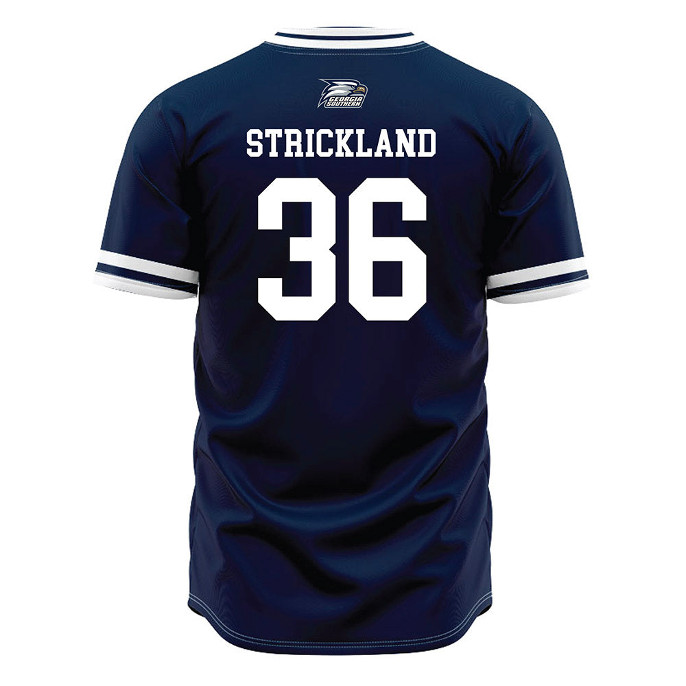 Georgia Southern - NCAA Baseball : Daegan Strickland - Navy Jersey-1