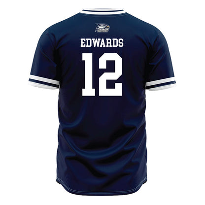 Georgia Southern - NCAA Baseball : Bennett Edwards - Navy Jersey-1