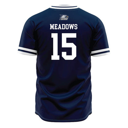 Georgia Southern - NCAA Baseball : Jake Meadows - Navy Jersey-1