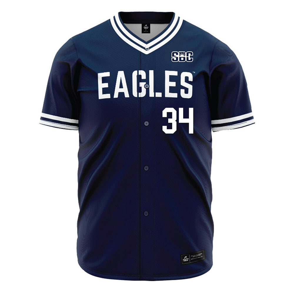 Georgia Southern - NCAA Baseball : Jacob Phillips - Navy Jersey-0