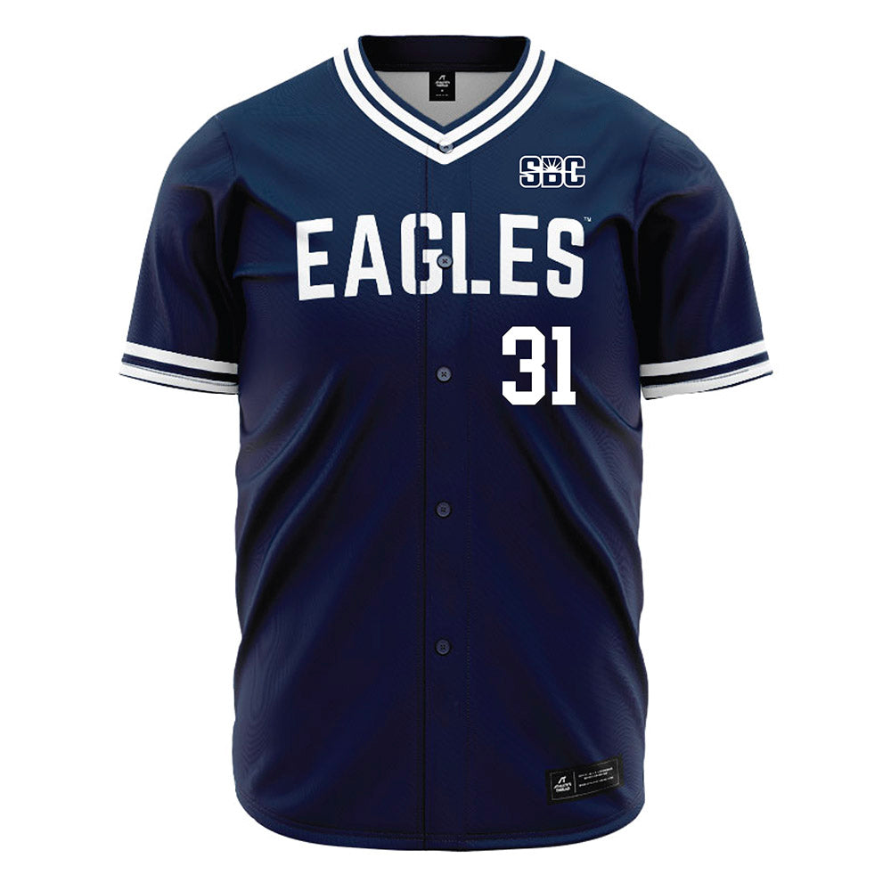 Georgia Southern - NCAA Baseball : Will Robbins - Navy Jersey-0