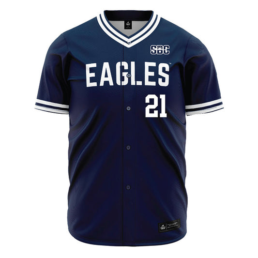 Georgia Southern - NCAA Baseball : JC Peacher - Navy Jersey-0