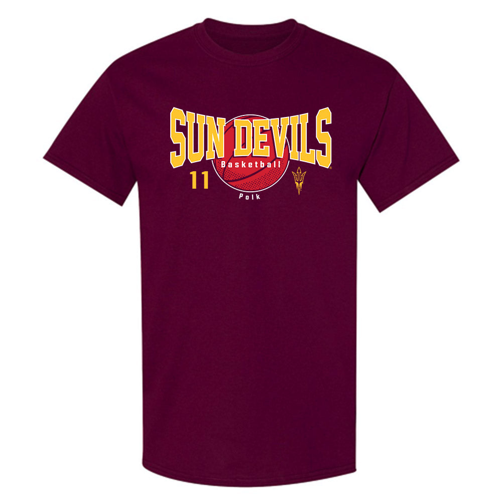 Arizona State - NCAA Men's Basketball : Kash Polk - Classic Fashion Shersey T-Shirt-0