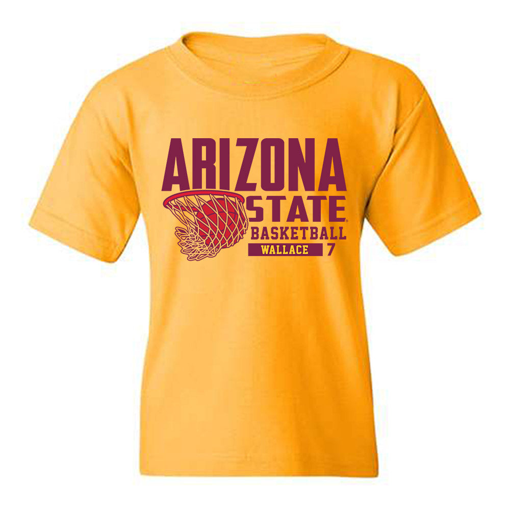Arizona State - NCAA Men's Basketball : Vijay Wallace - Classic Fashion Shersey Youth T-Shirt-0