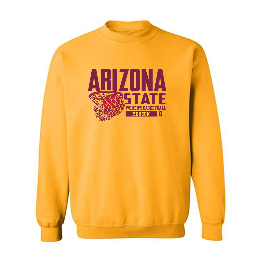 Arizona State - NCAA Women's Basketball : Madison Morson - Classic Fashion Shersey Crewneck Sweatshirt-0