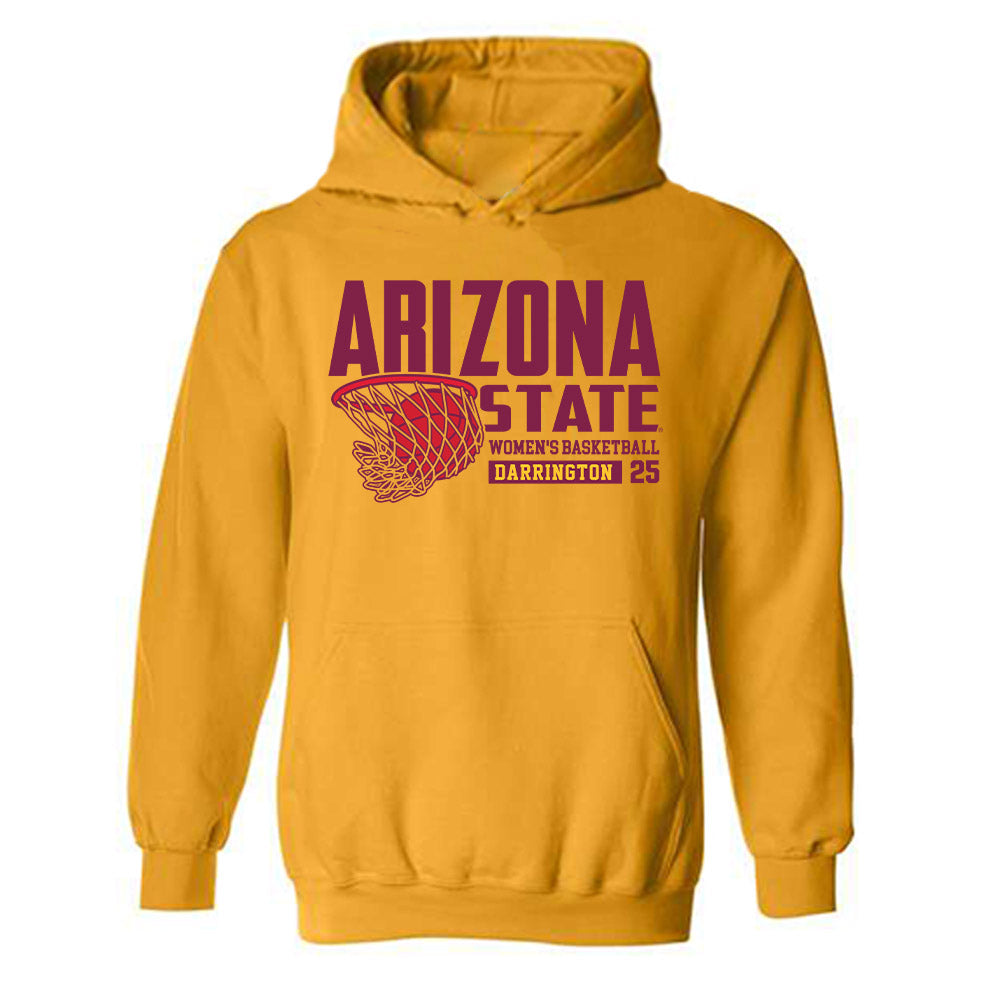 Arizona State - NCAA Women's Basketball : Ayanna-Sarai Darrington - Classic Fashion Shersey Hooded Sweatshirt-0
