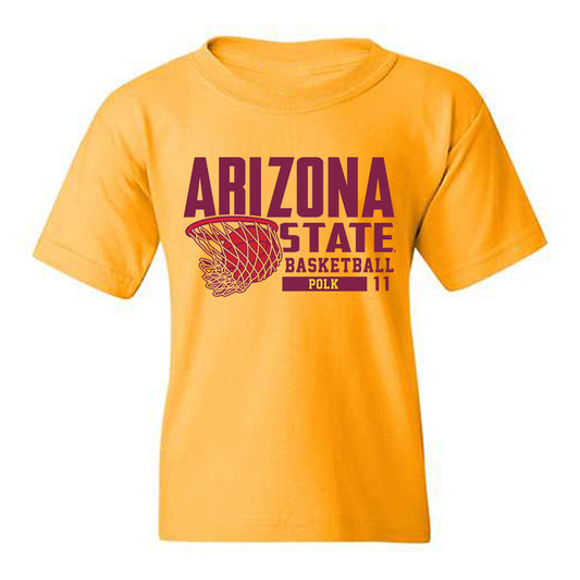 Arizona State - NCAA Men's Basketball : Kash Polk - Classic Fashion Shersey Youth T-Shirt-0