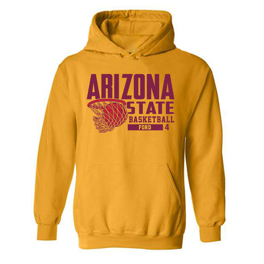Arizona State - NCAA Men's Basketball : Bryce Ford - Classic Fashion Shersey Hooded Sweatshirt-0