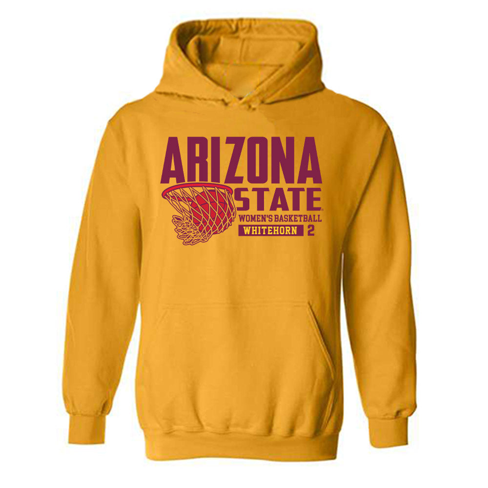 Arizona State - NCAA Women's Basketball : Ruby Whitehorn - Classic Fashion Shersey Hooded Sweatshirt-0