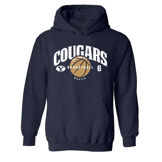 BYU - NCAA Men's Basketball : Aleksej Kostic - Hooded Sweatshirt-0