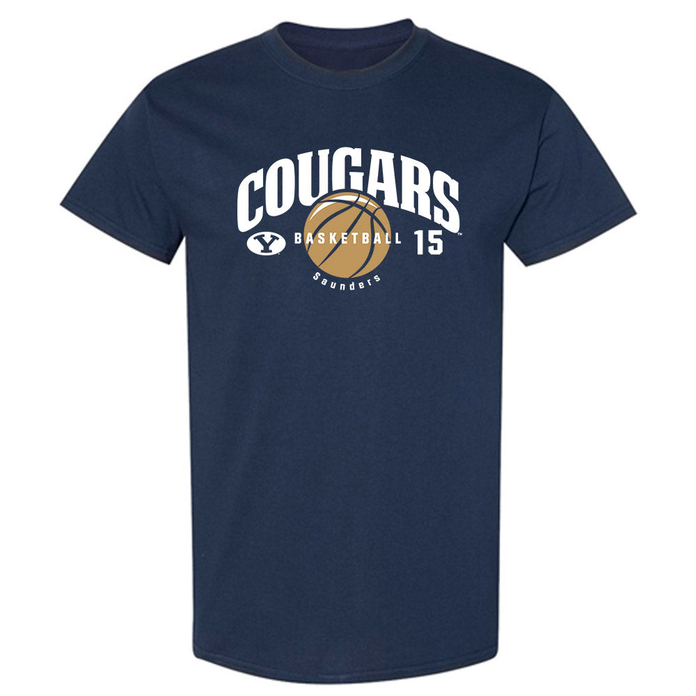 BYU - NCAA Men's Basketball : Richie Saunders - T-Shirt-0