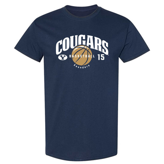 BYU - NCAA Men's Basketball : Richie Saunders - T-Shirt-0