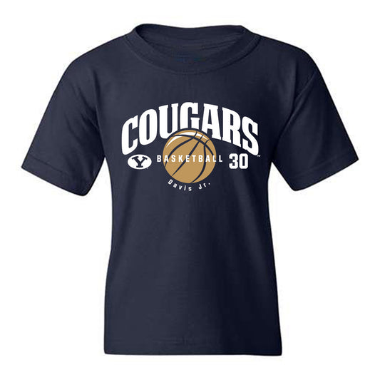BYU - NCAA Men's Basketball : Kennard Davis Jr. - Youth T-Shirt-0