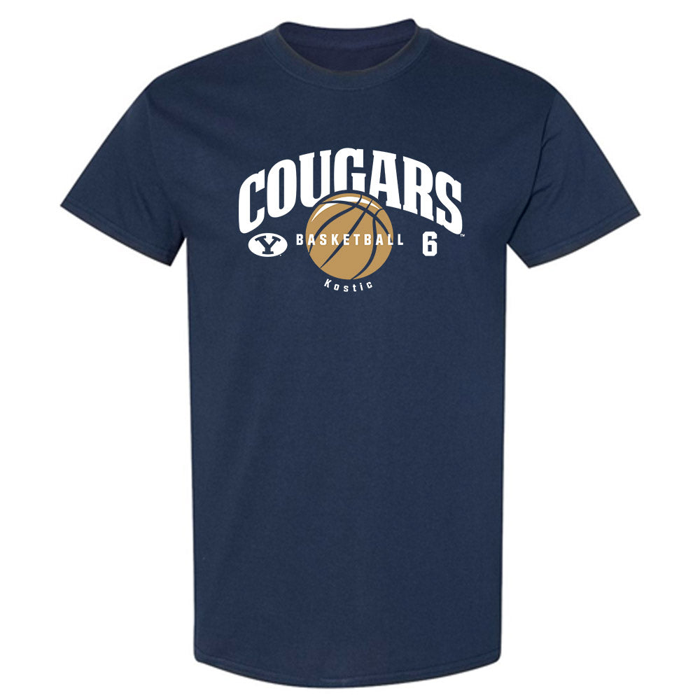 BYU - NCAA Men's Basketball : Aleksej Kostic - T-Shirt-0
