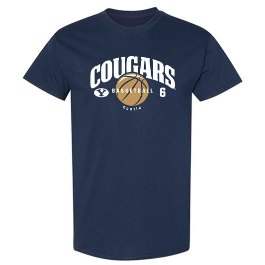 BYU - NCAA Men's Basketball : Aleksej Kostic - T-Shirt-0