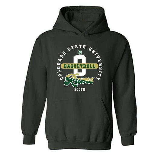 Colorado State - NCAA Men's Basketball : Carey Booth - Hooded Sweatshirt-0