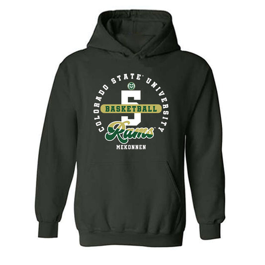 Colorado State - NCAA Men's Basketball : Jonathan Mekonnen - Hooded Sweatshirt-0