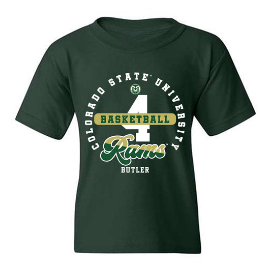 Colorado State - NCAA Men's Basketball : Jase Butler - Youth T-Shirt-0