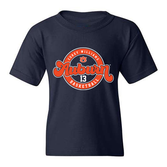 Auburn - NCAA Men's Basketball : Corey Williams - Classic Fashion Shersey Youth T-Shirt-0