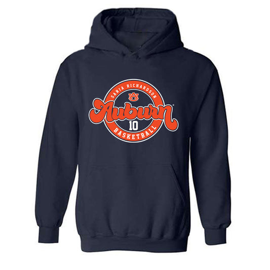 Auburn - NCAA Women's Basketball : Sania Richardson - Classic Fashion Shersey Hooded Sweatshirt-0
