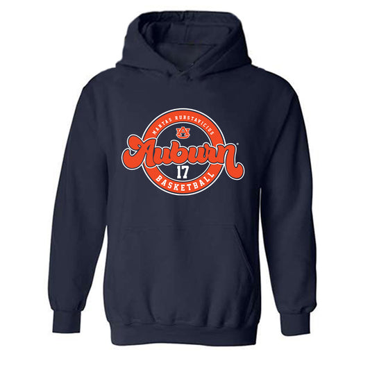 Auburn - NCAA Men's Basketball : Mantas Rubstavicius - Classic Fashion Shersey Hooded Sweatshirt-0