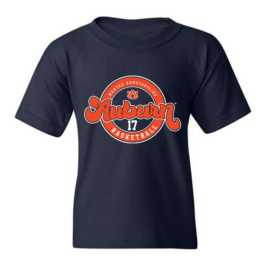 Auburn - NCAA Men's Basketball : Mantas Rubstavicius - Classic Fashion Shersey Youth T-Shirt-0