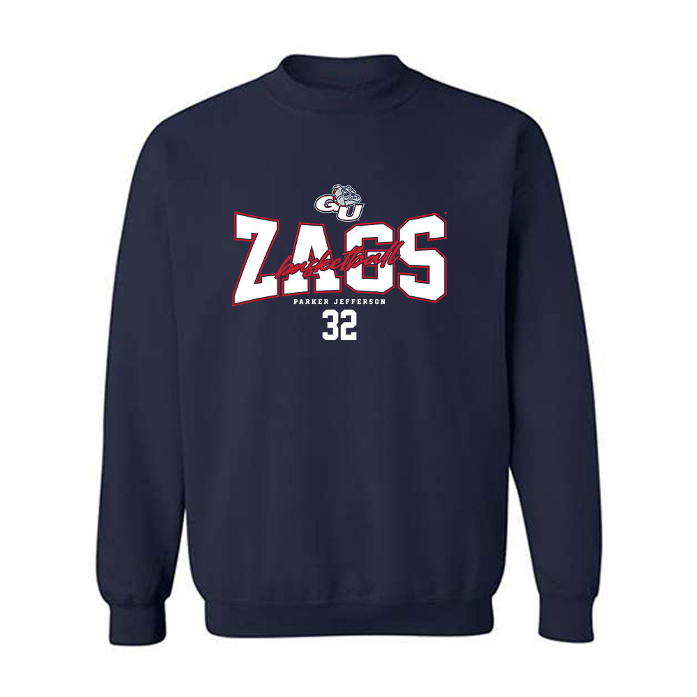 Gonzaga - NCAA Men's Basketball : Parker Jefferson - Classic Fashion Shersey Crewneck Sweatshirt-0