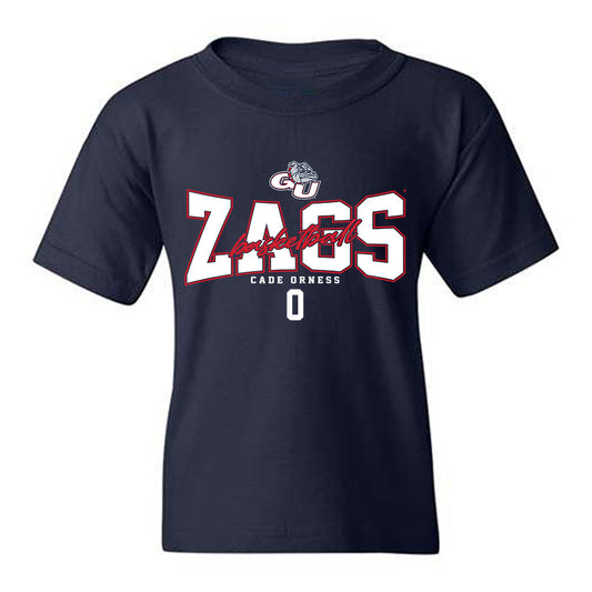 Gonzaga - NCAA Men's Basketball : Cade Orness - Classic Fashion Shersey Youth T-Shirt-0