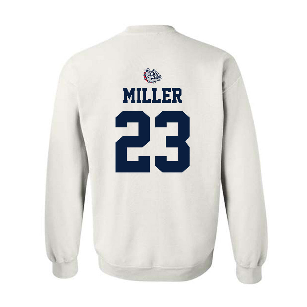 Gonzaga - NCAA Men's Basketball : Adam Miller - Sports Shersey Crewneck Sweatshirt-1