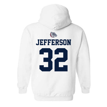 Gonzaga - NCAA Men's Basketball : Parker Jefferson - Sports Shersey Hooded Sweatshirt-1