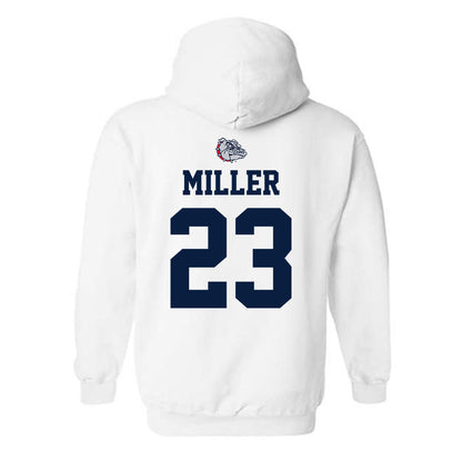 Gonzaga - NCAA Men's Basketball : Adam Miller - Sports Shersey Hooded Sweatshirt-1