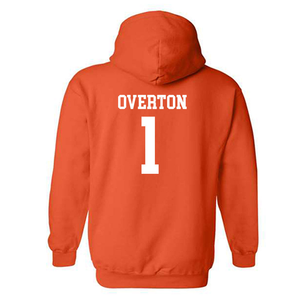 Auburn - NCAA Men's Basketball : Kevin Overton - Sports Shersey Hooded Sweatshirt-1