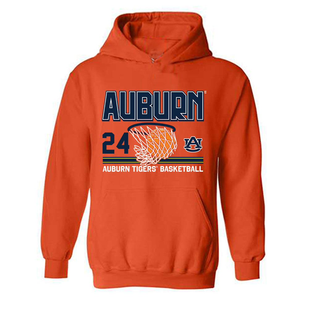 Auburn - NCAA Men's Basketball : Bradley Pearson - Sports Shersey Hooded Sweatshirt-0